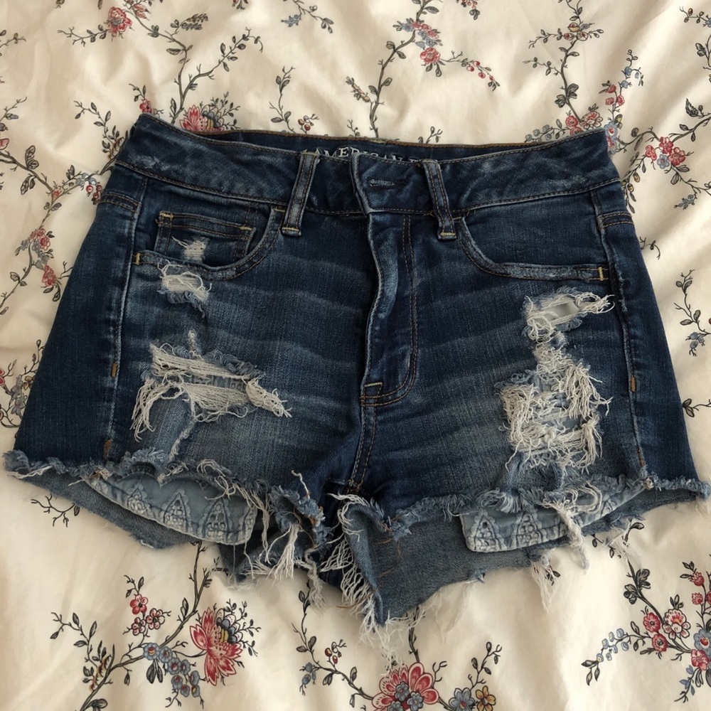 Distressed Jean Shorts